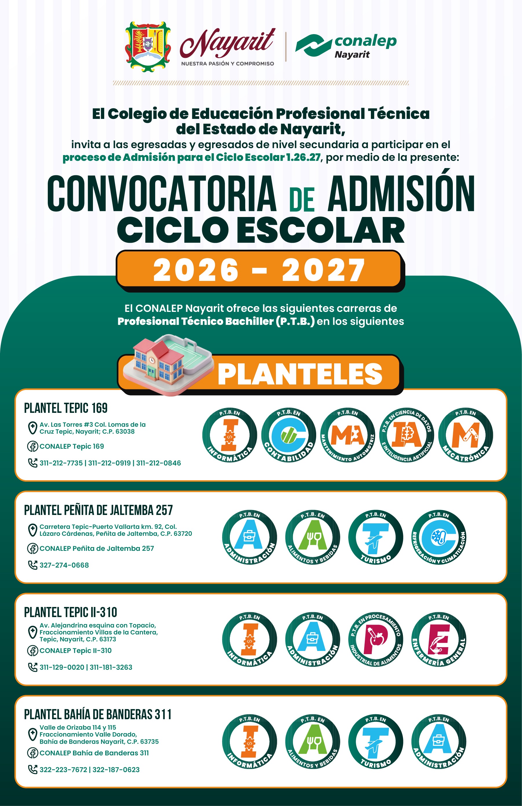 Convocatoria de Admisi&oacute;n